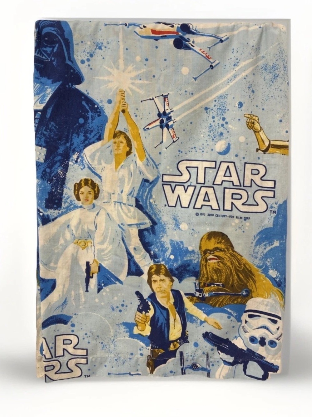 Collectible Vintage Star Wars 1977 Twin Flat Sheet